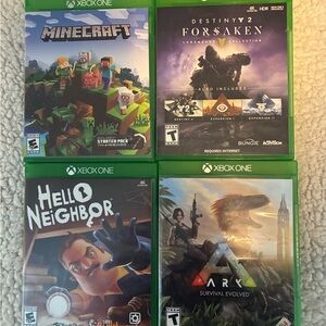 Xbox One Video Game Bundle - Green Cases